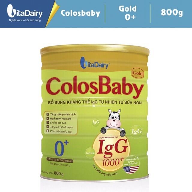 Sữa bột COLOSBABY GOLD 0+ 800G thumbnail