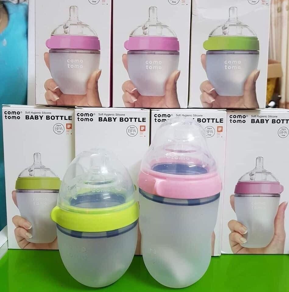 Bình sữa Comotomo 150ml tặng kèm tay cầm