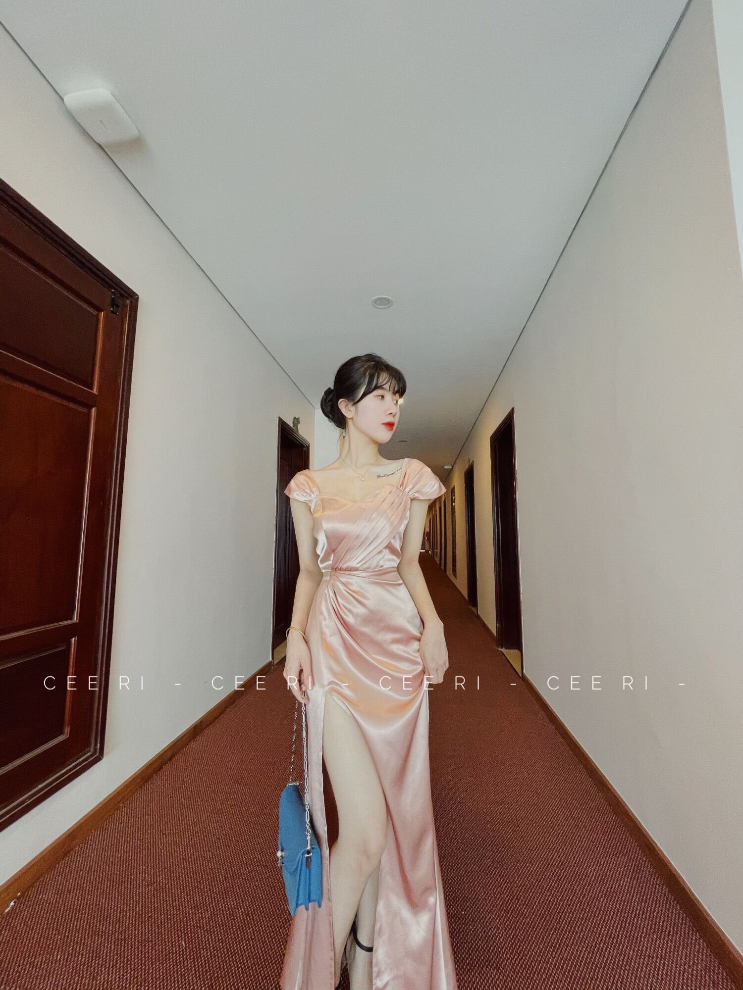 Ảnh thật độc quyền shop ceeri- mẫu lụa dạ hội nude