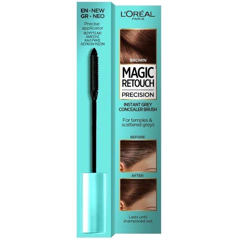 Cây cọ Nhuộm che tóc bạc tạm thời L'Oreal Magic Retouch Precision 3 Brown.màu nâu