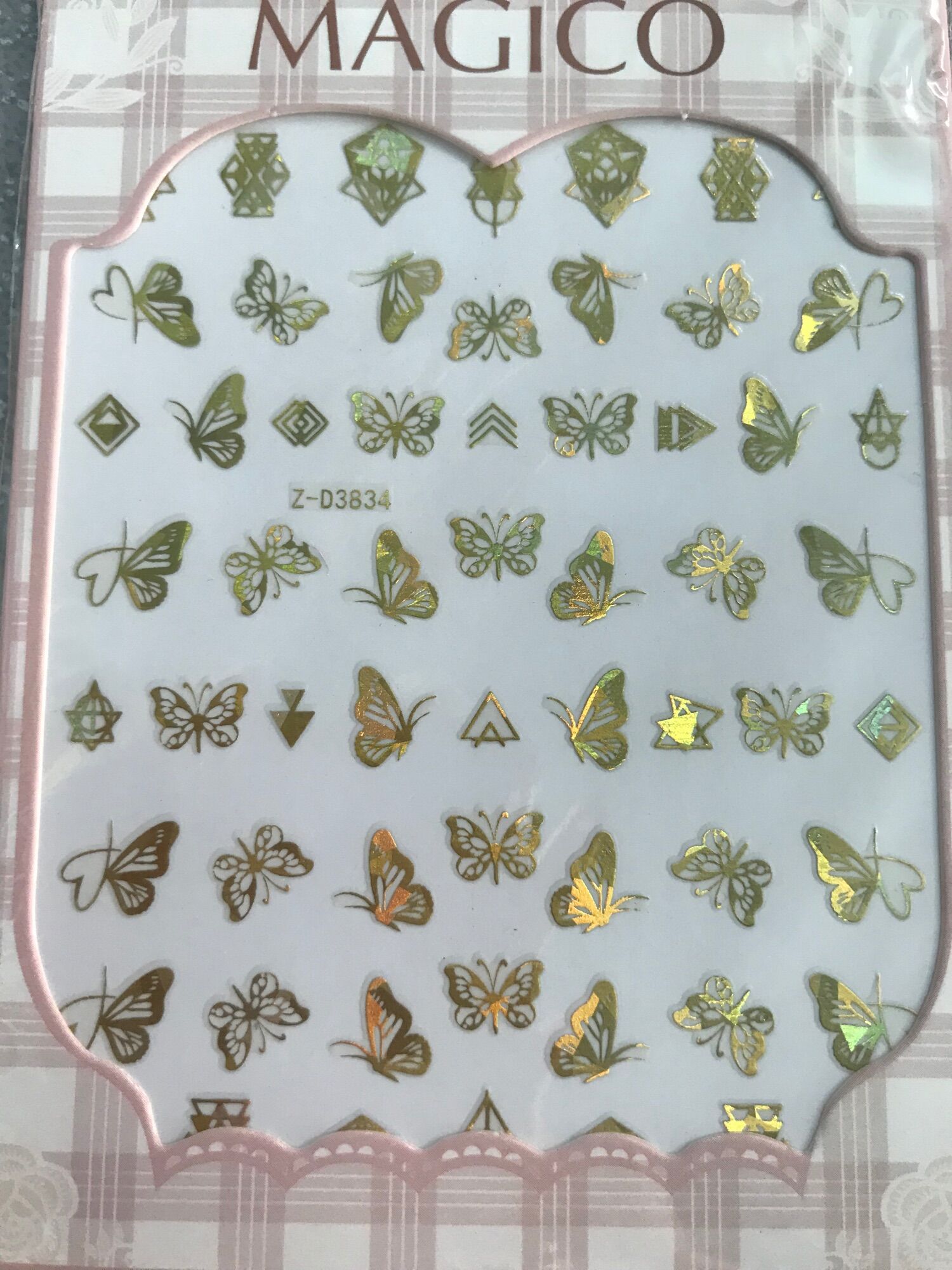 Sticker bướm dán móng nhiều mẫu