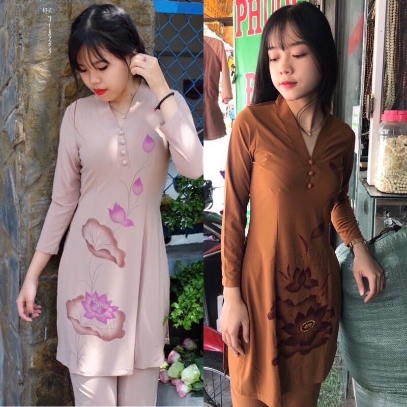Đồ lam đi chùa ➕➕kết tân vẽ bụi sen
