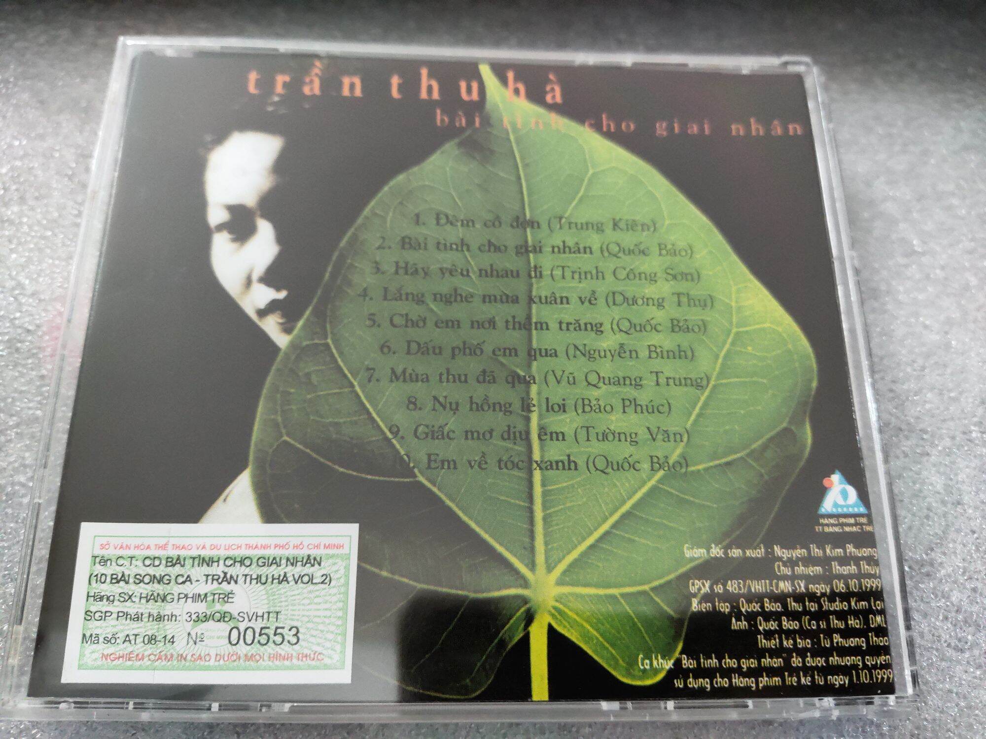 CD - Bài tình cho giai nhân - Trần Thu Hà
