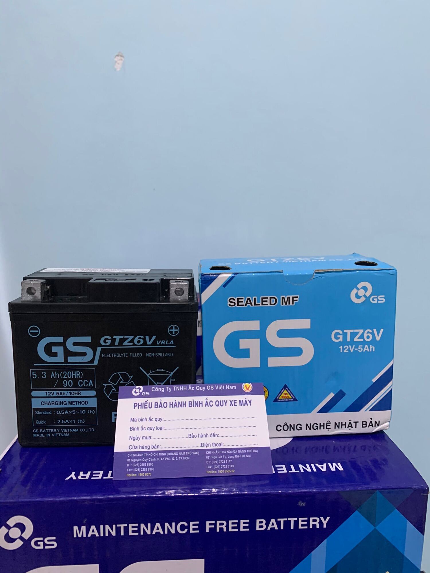 Ắc quy GS GTZ6V(12V-5ah)Xài cho Lead 125,AirBlade,Vision,SH mode,...