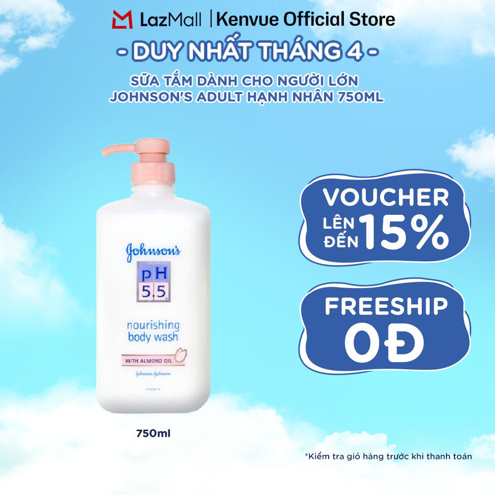 Sữa Tắm Người Lớn Dầu Hạnh Nhân Ph5.5 - Dung Tích 750ml