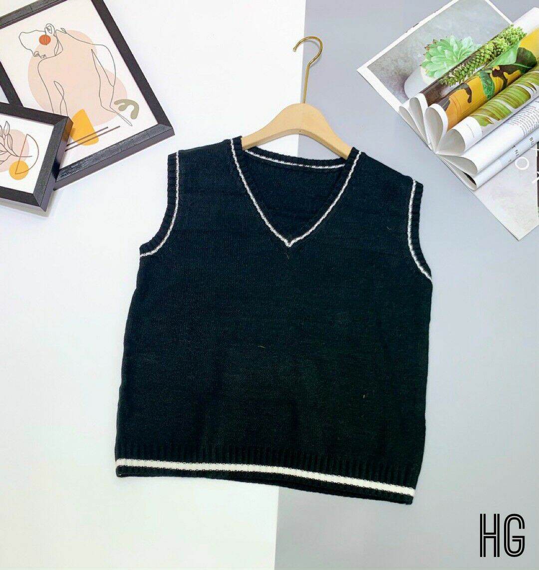 Áo len gile nữ thời trang ( không kèm áo trong )