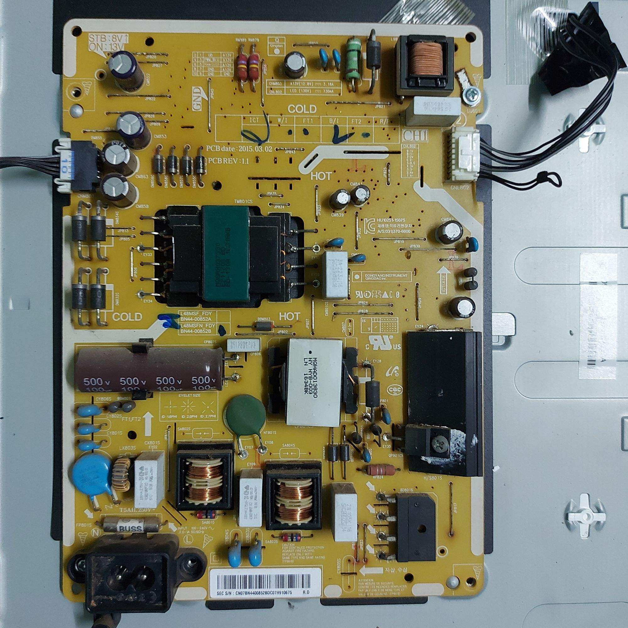 Bo mạch tivi SAMSUNG 40J5200 UA40J5200AK, bo nguồn, bo xử lý