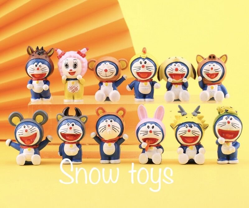 Mô hình Doraemon Doremon - Mẫu 12 con giáp Doraemon Doremon - 12 con giáp - Cao 5cm