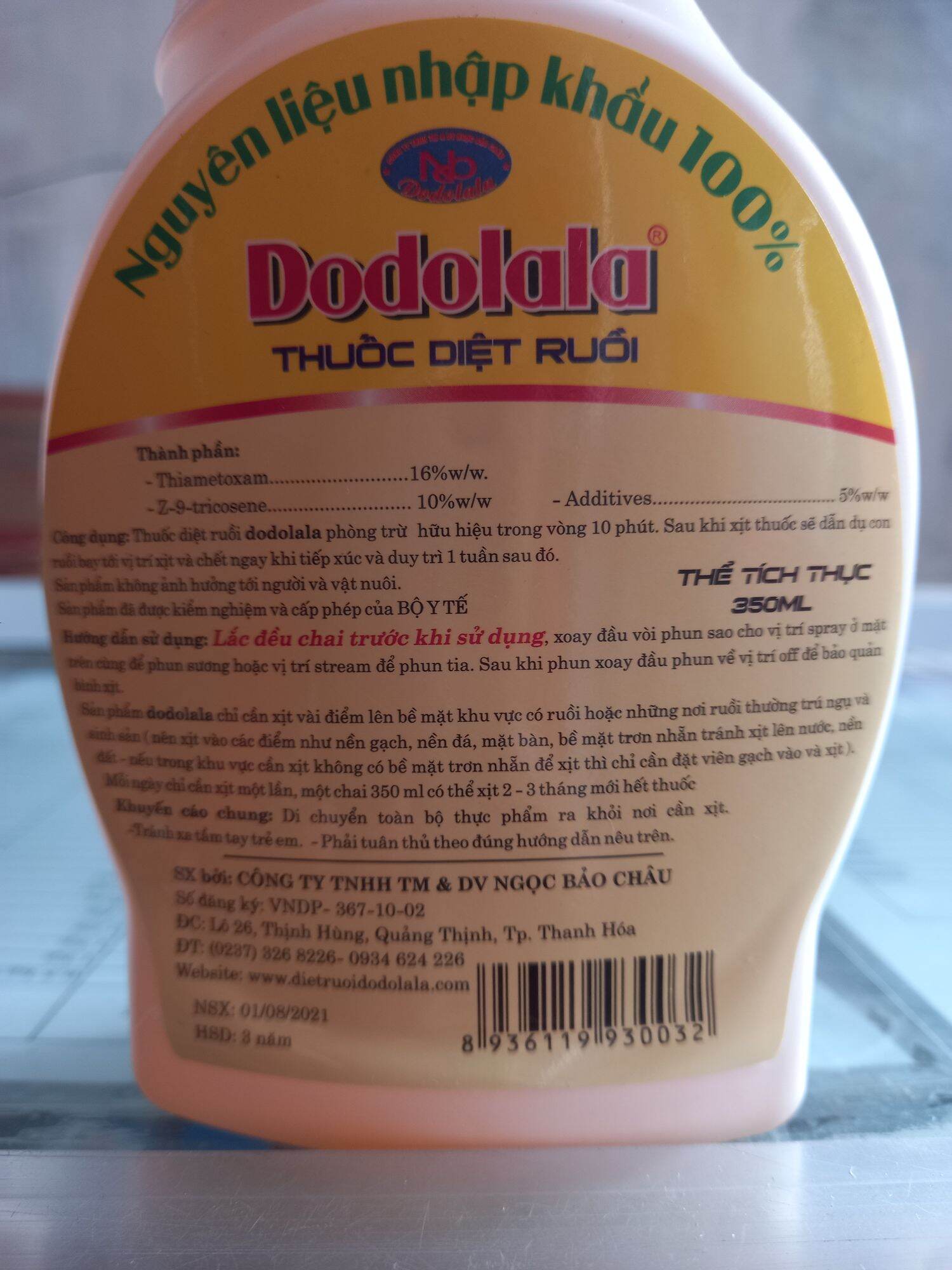 Xịt ruồi dodolala 350ml hàng chuẩn