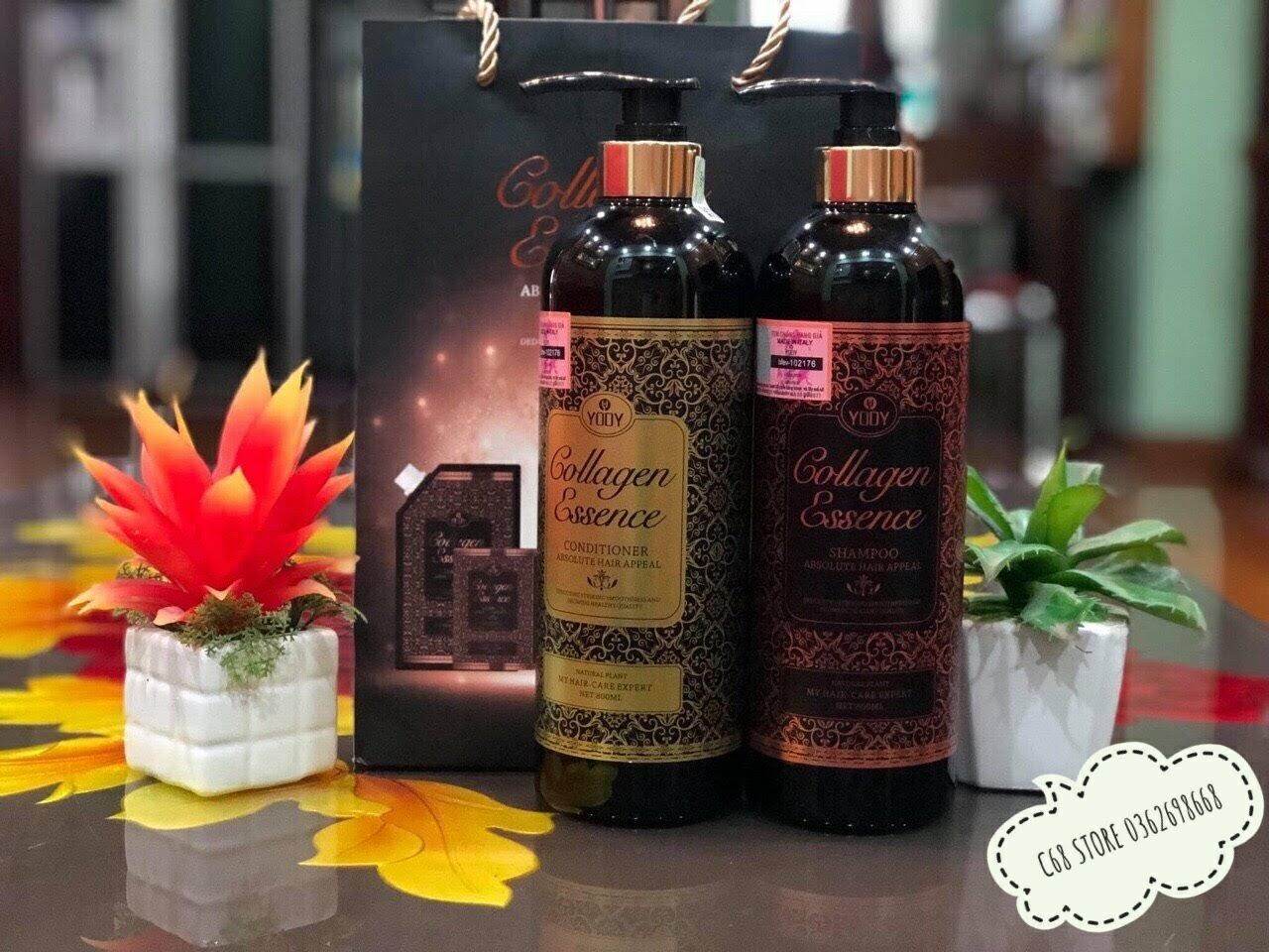 ⚡chính hãng ⚡dầu cặp gội xả yody collagen essence - italy 800ml
