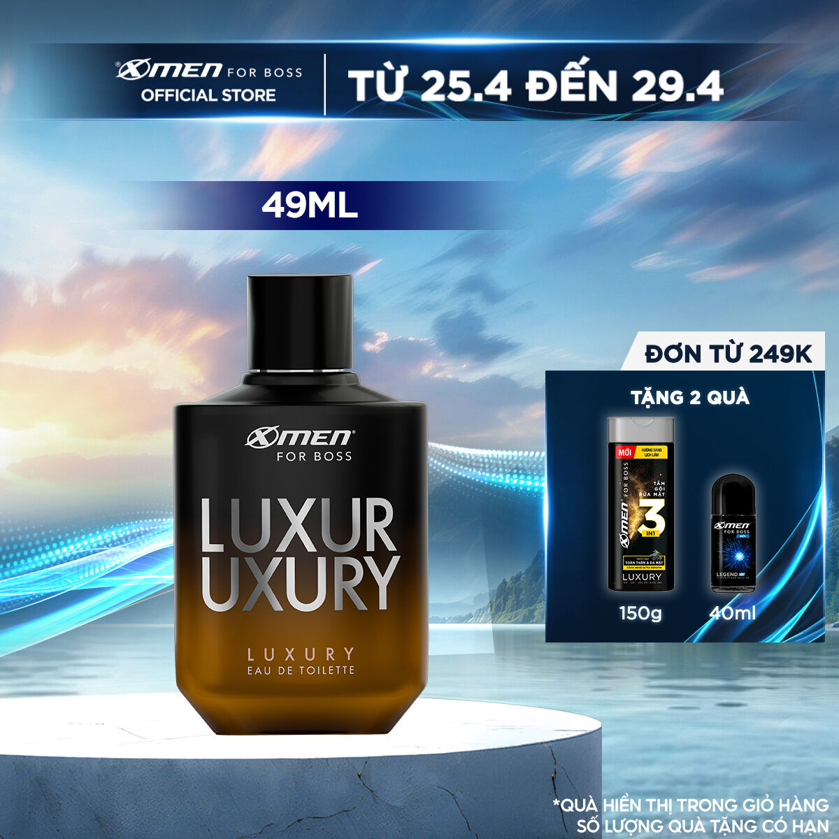 Nước hoa EDT X-Men for Boss Luxury - Mùi hương sang trọng tinh tế 49ml