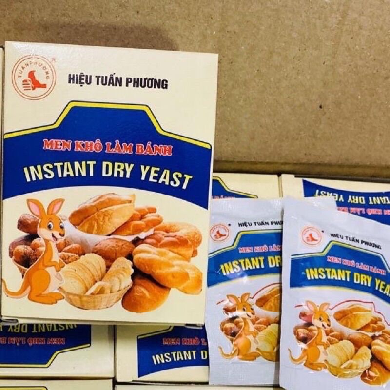 3 gói Men nở làm bánh hiệu Tuấn Phương