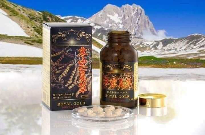 Đông trùng hạ thảo Royal Gold hộp 420 viên Nội địa Nhật chính hãng