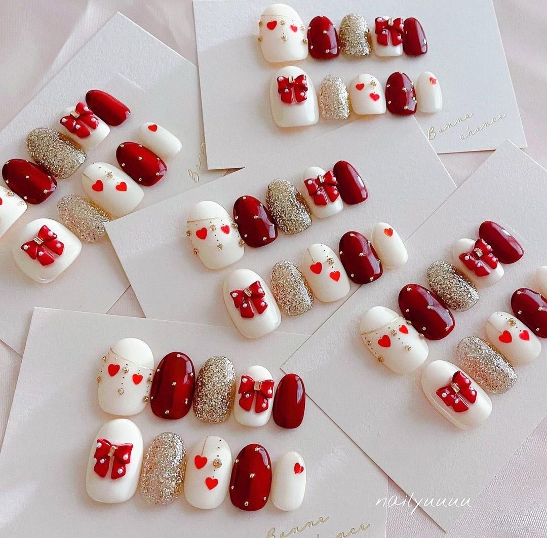9 Nailbox thiết kế màu  mắt mèo, móng ngắn