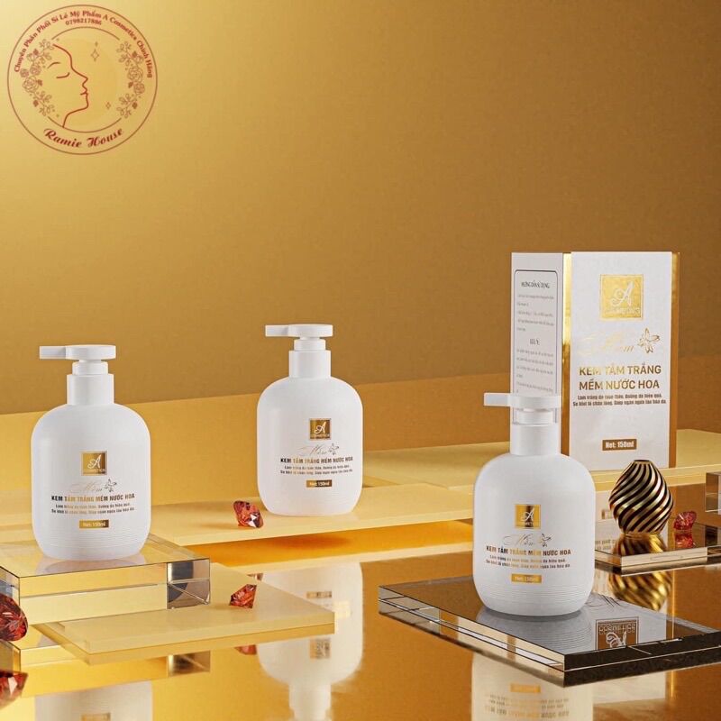 Tắm trắng mềm nước hoa acosmetics