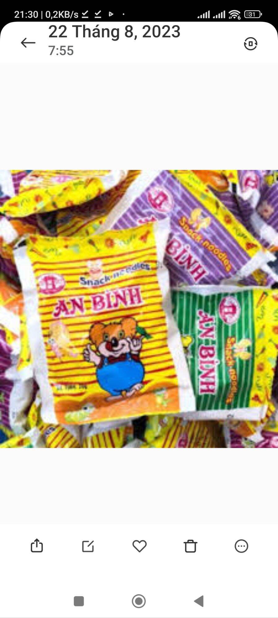 50 gói mỳ tôm trẻ em