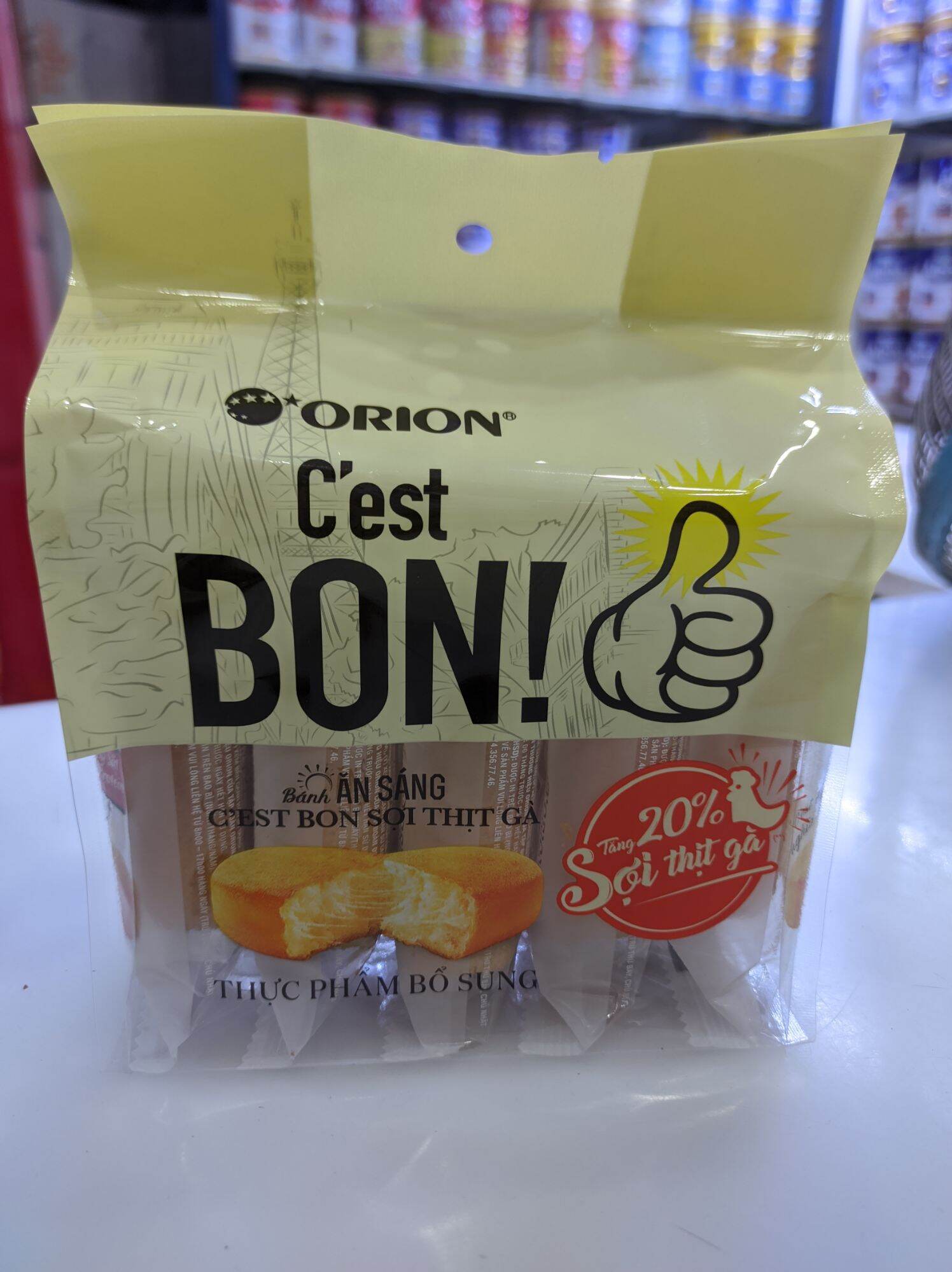[HCM]Bánh Orion Cest BON sợi thịt gà