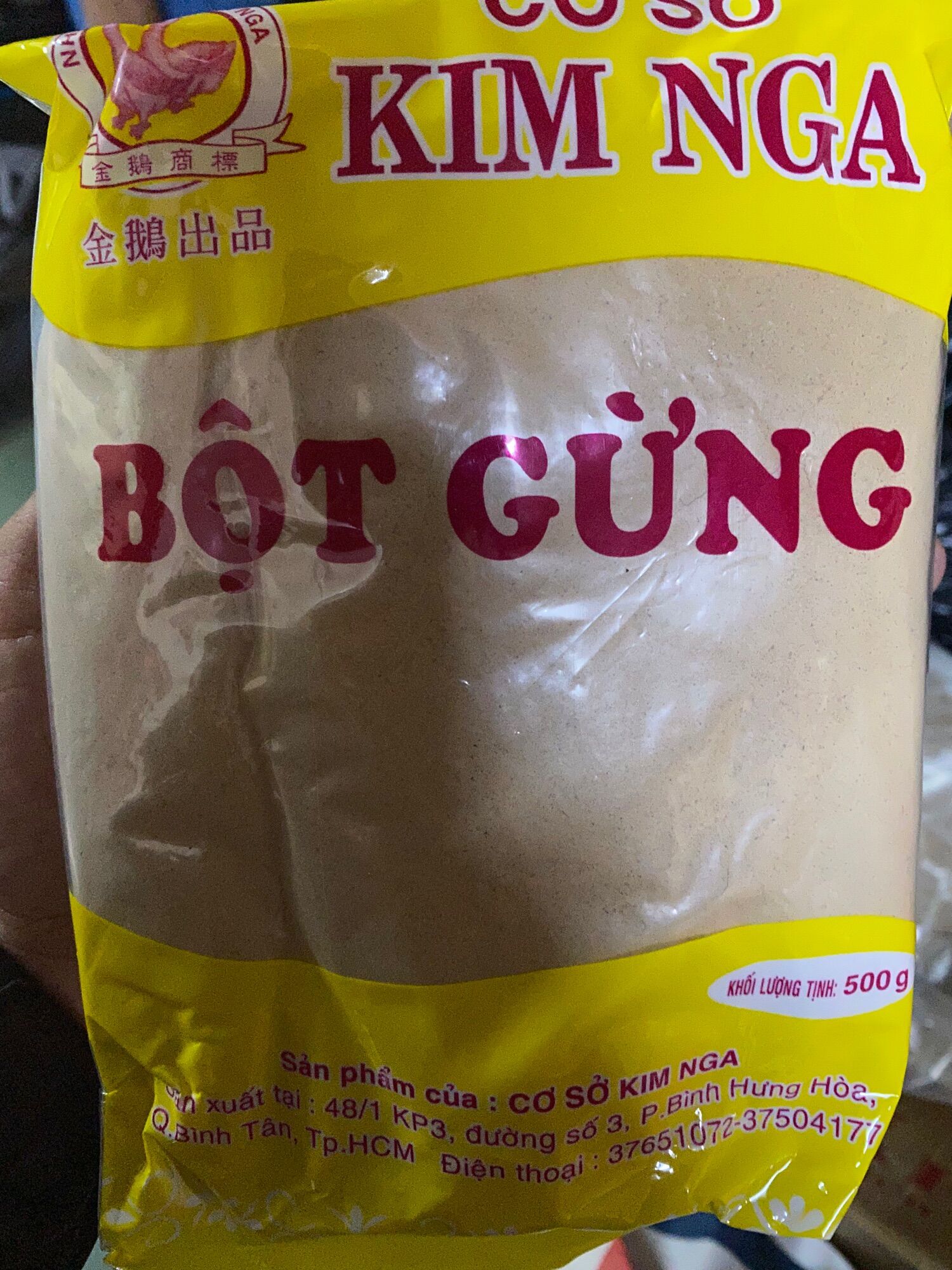 Bột gừng kim nga 500gr