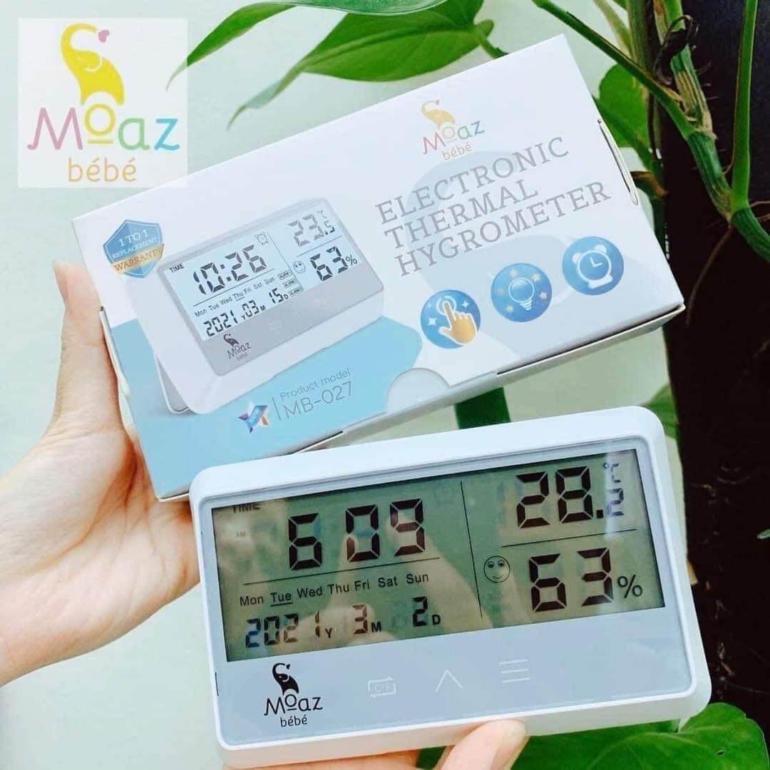 - nhiệt kế đo nhiệt độ, độ ẩm phòng moaz bébé mb027