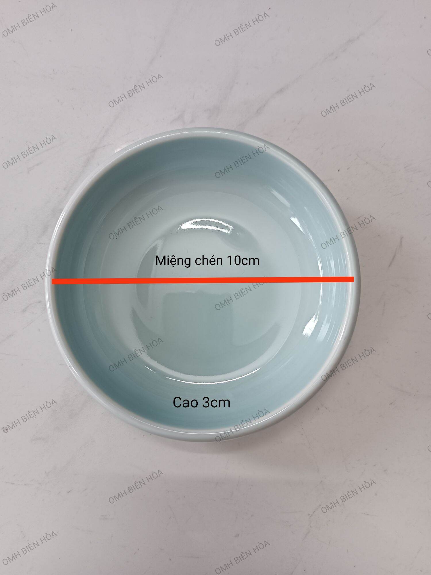 Chén ăn bằng sứ cho bò sát.Ốc mượn hồn Biên Hòa