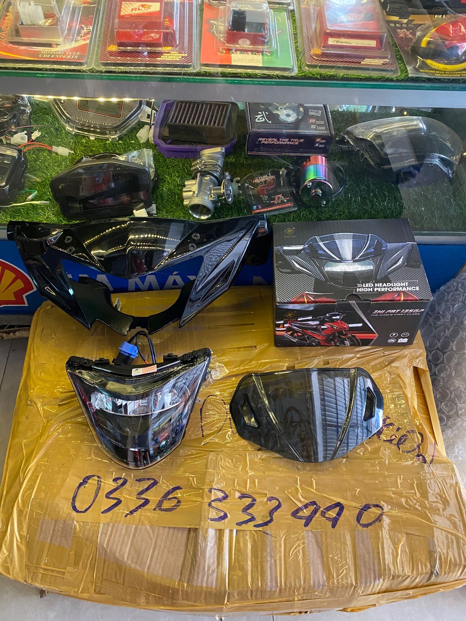 Combo đầu đèn 2 tầng zhipat cho ex 2010
