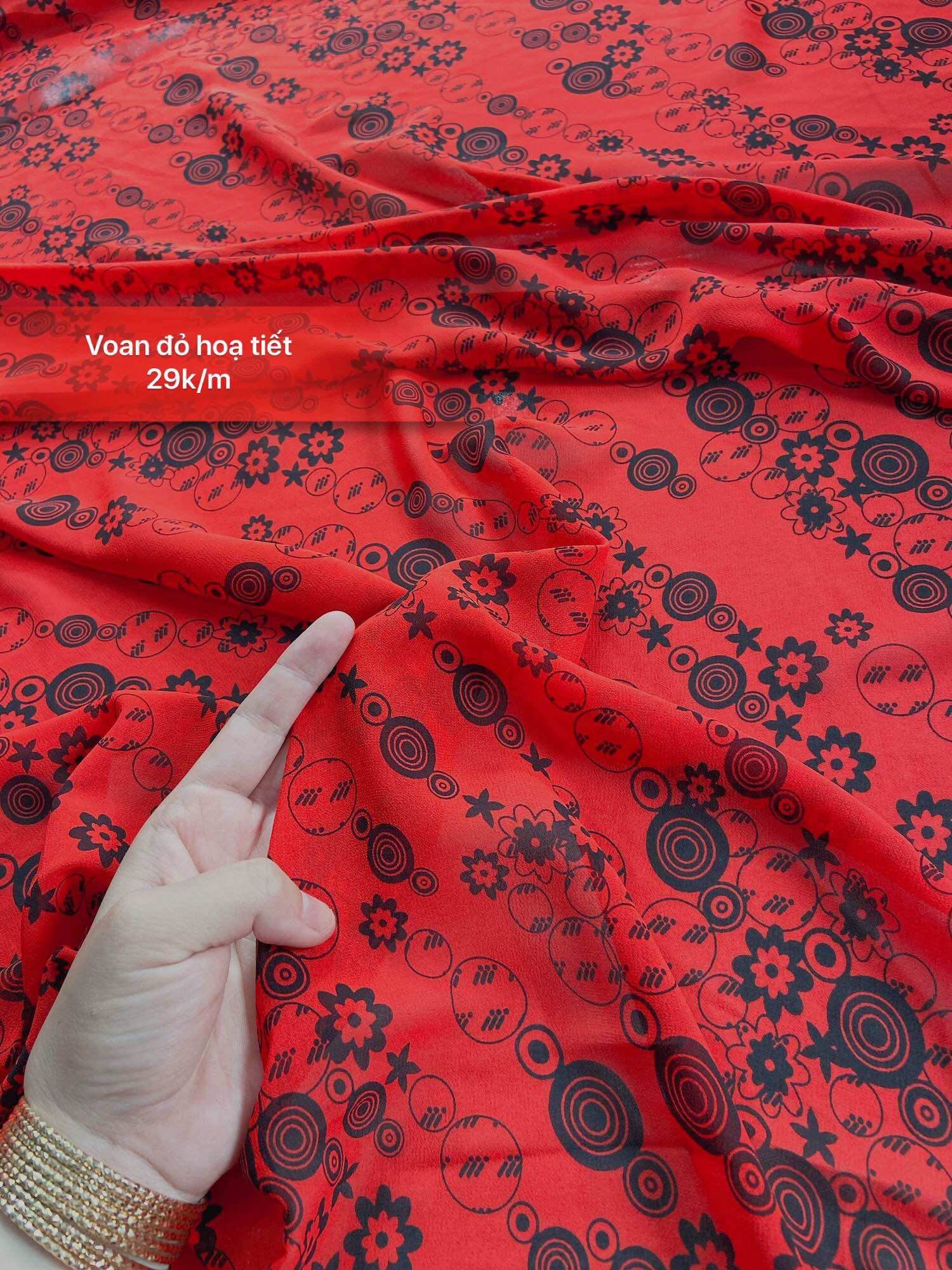 Soft, Flowy Floral Chiffon Fabric for Making Dresses, Skirts, and Shirts [Color Palette 2]
