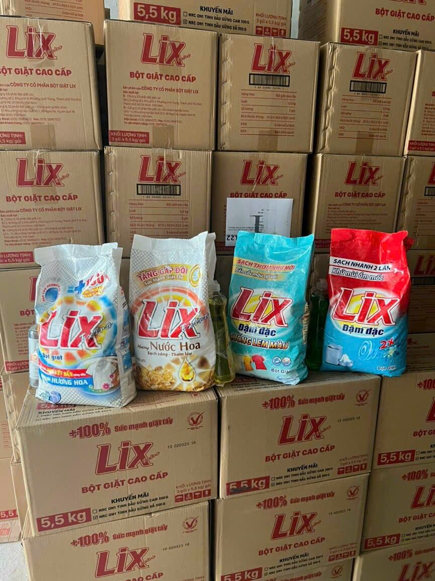 Bột giăt lix 5.5kg tặng chai nước rửa chén