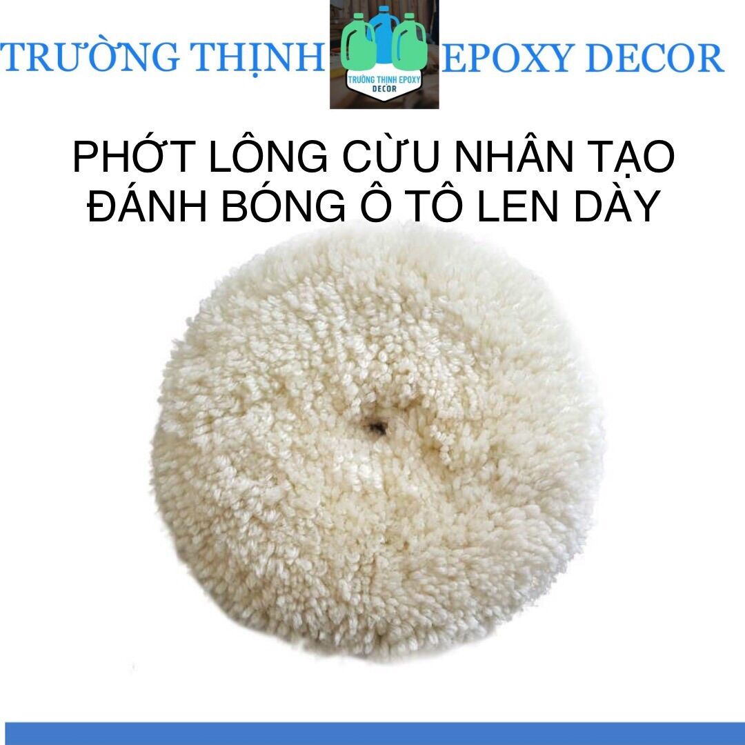 [HCM]Phớt lông cừu đánh bóng xóa xước cao cấp một mặt - đế dán