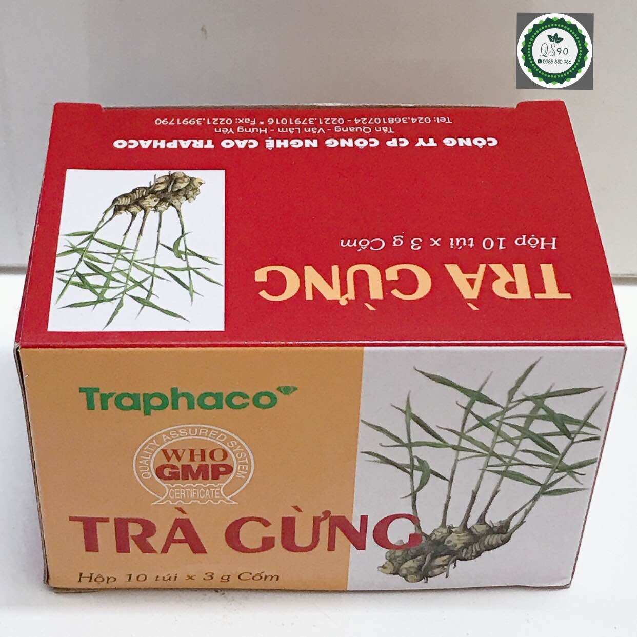 Trà gừng Traphaco 1 hộp 10 túi x 3g