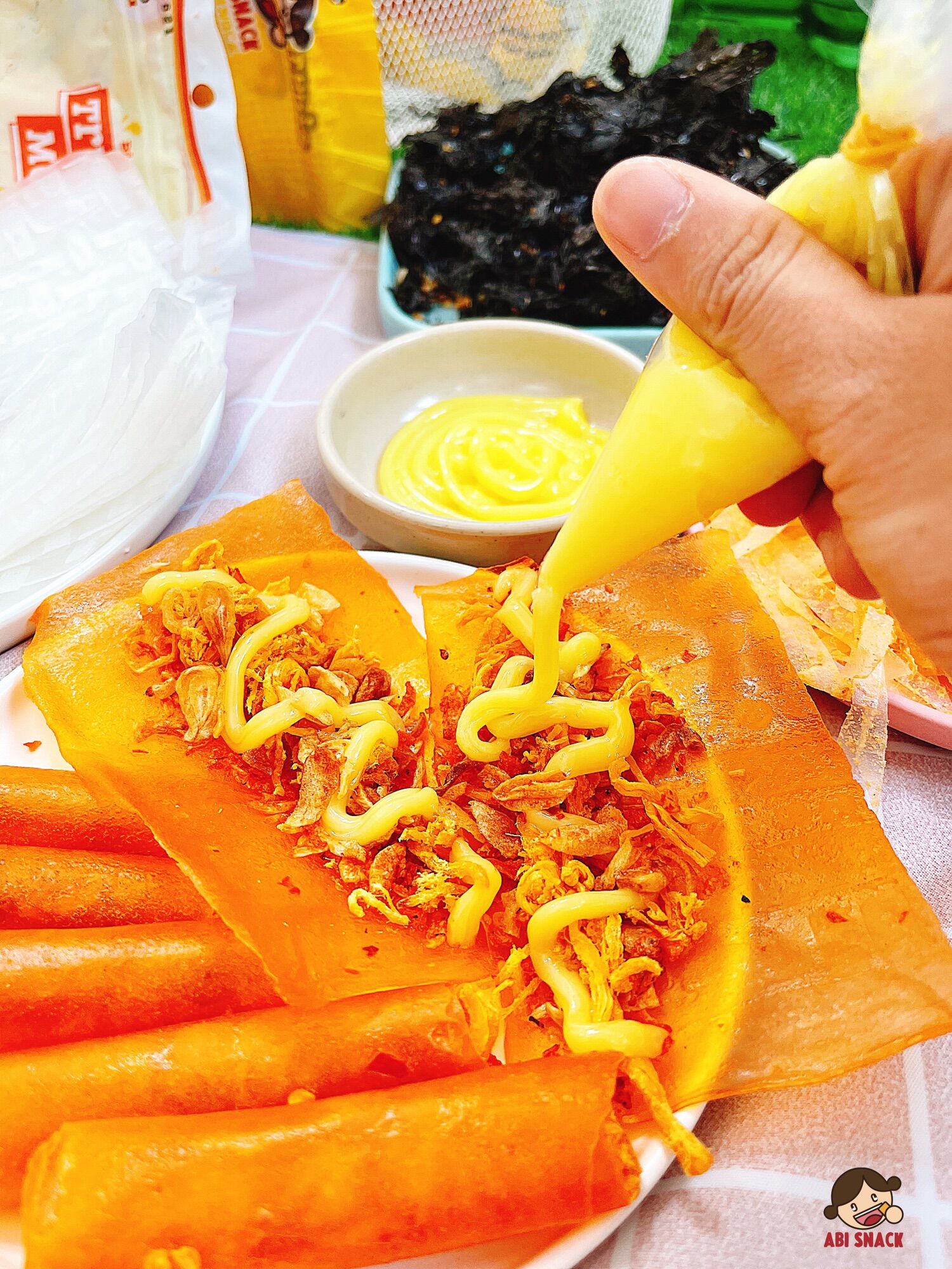 Combo Sản Phẩm Bánh Tráng & Snack Best Seller (6 Món) - Abi Snack - 470gram