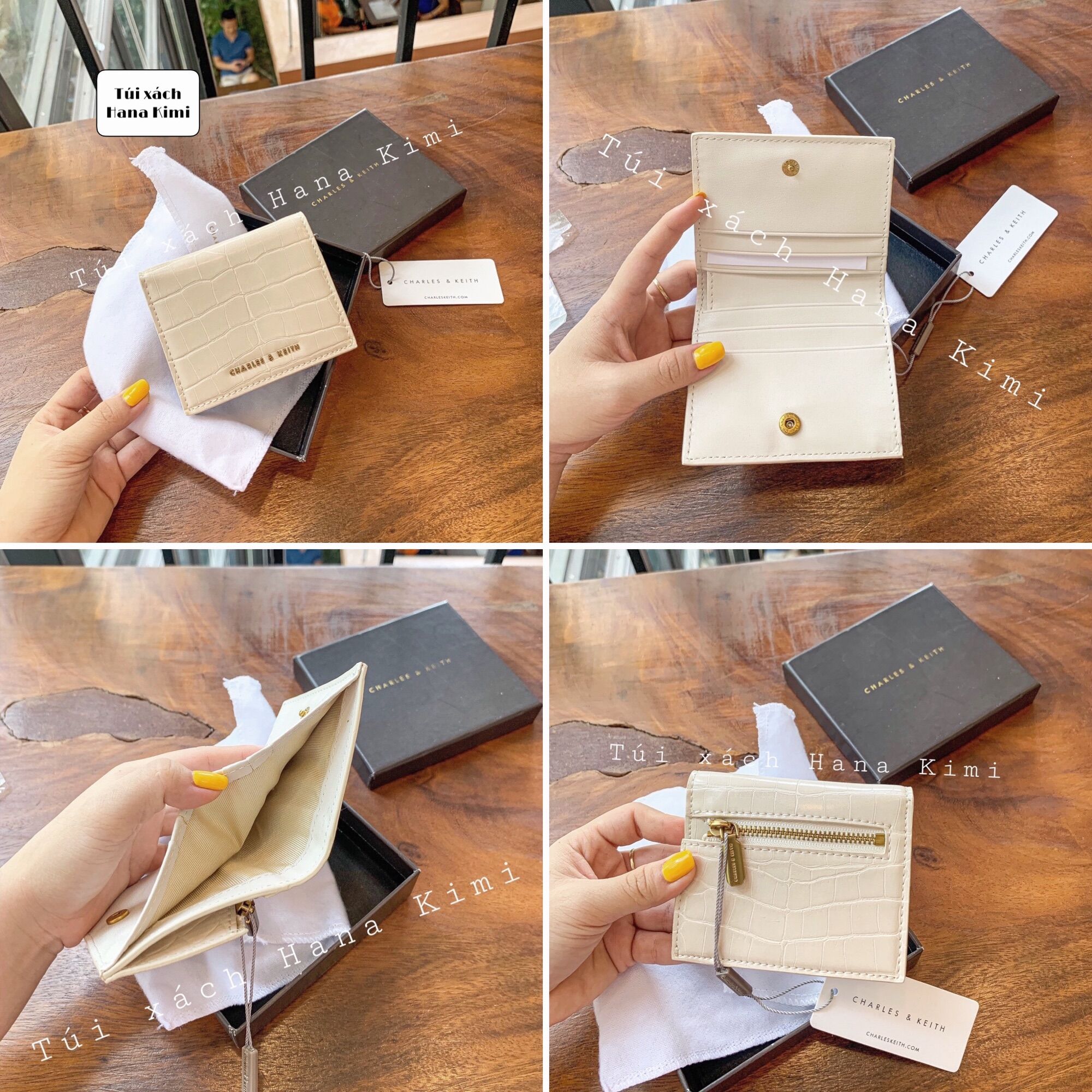 Ví bóp nữ mini gấp đôi Full hộp Loại I