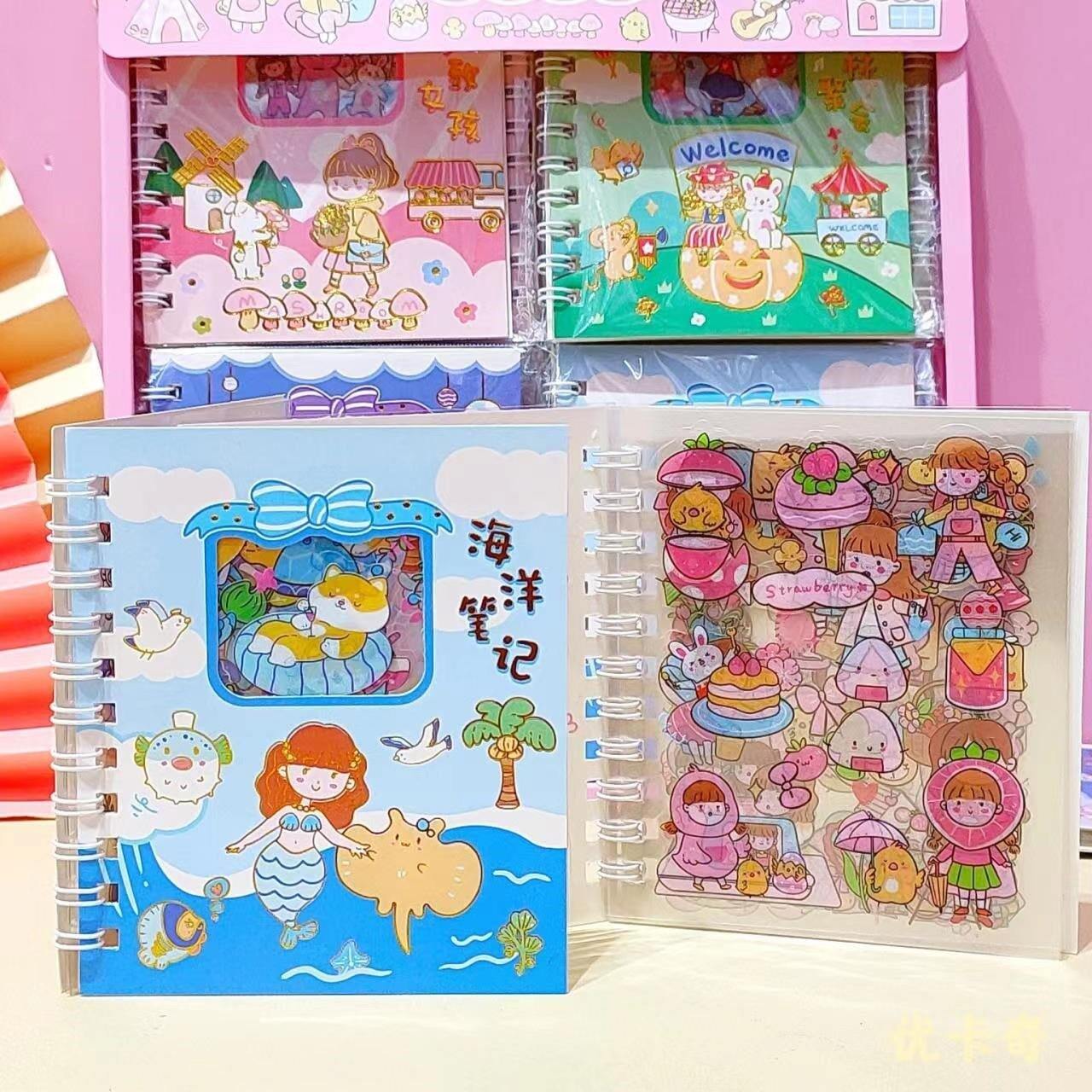 Sổ 10 tấm sticker dễ thương
