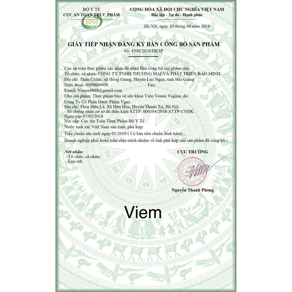 Sản phẩm khít, hồng, thơm Venux