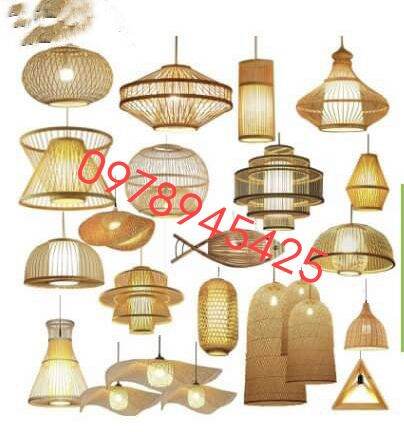 Sỉ đèn mây tre đèn tre đan lh 0978945425