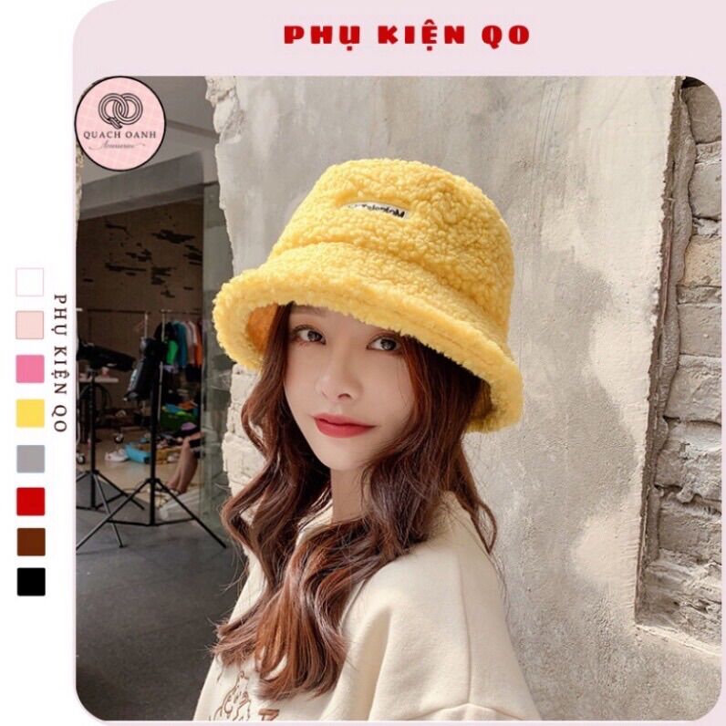 MŨ BO LÔNG CỪU BUKET KIỂU HÀN QUỐC THỜI TRANG