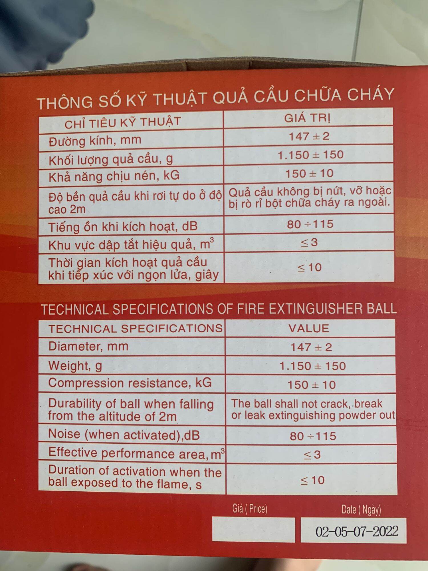 Quả cầu chữa cháy Z113