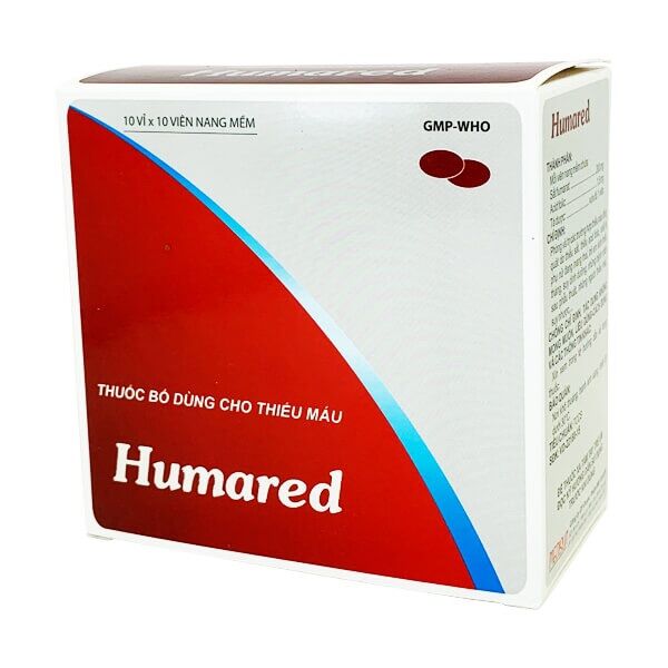 Viên uống bổ máu Humared (hộp 100 viên)