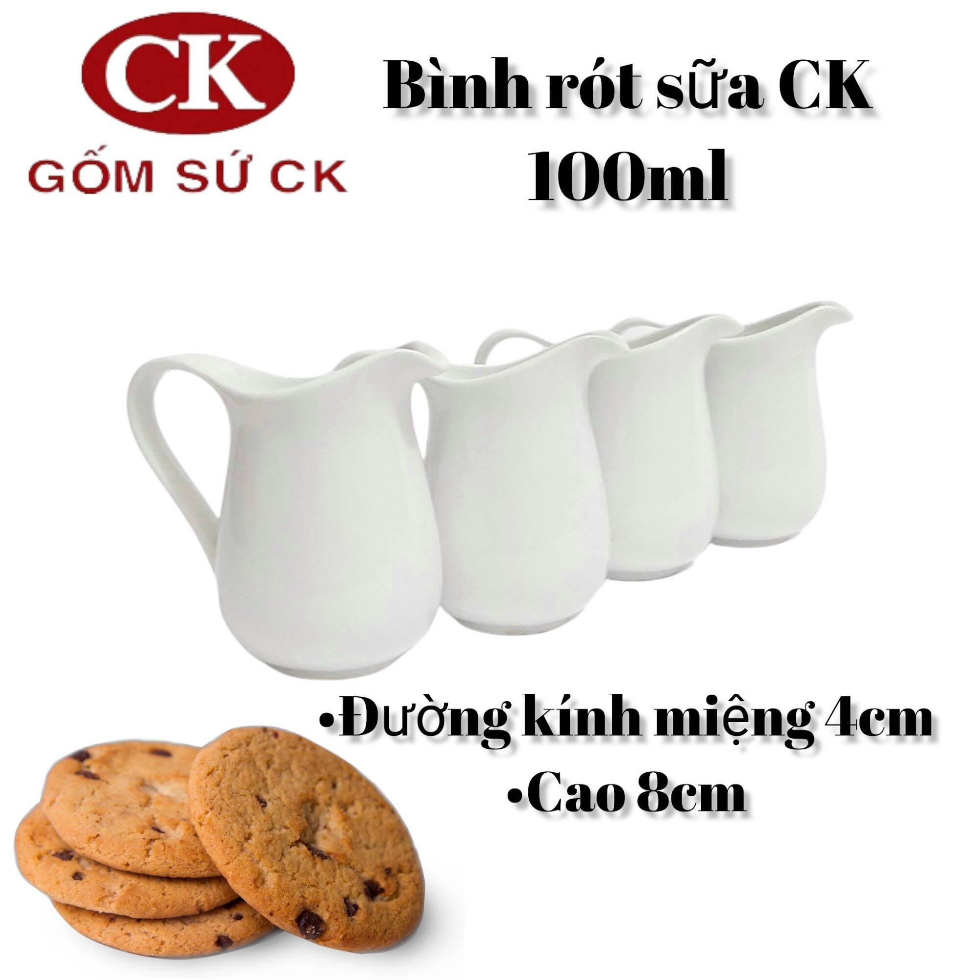 Bình rót sữa gốm sứ CK Việt Nam 100ml