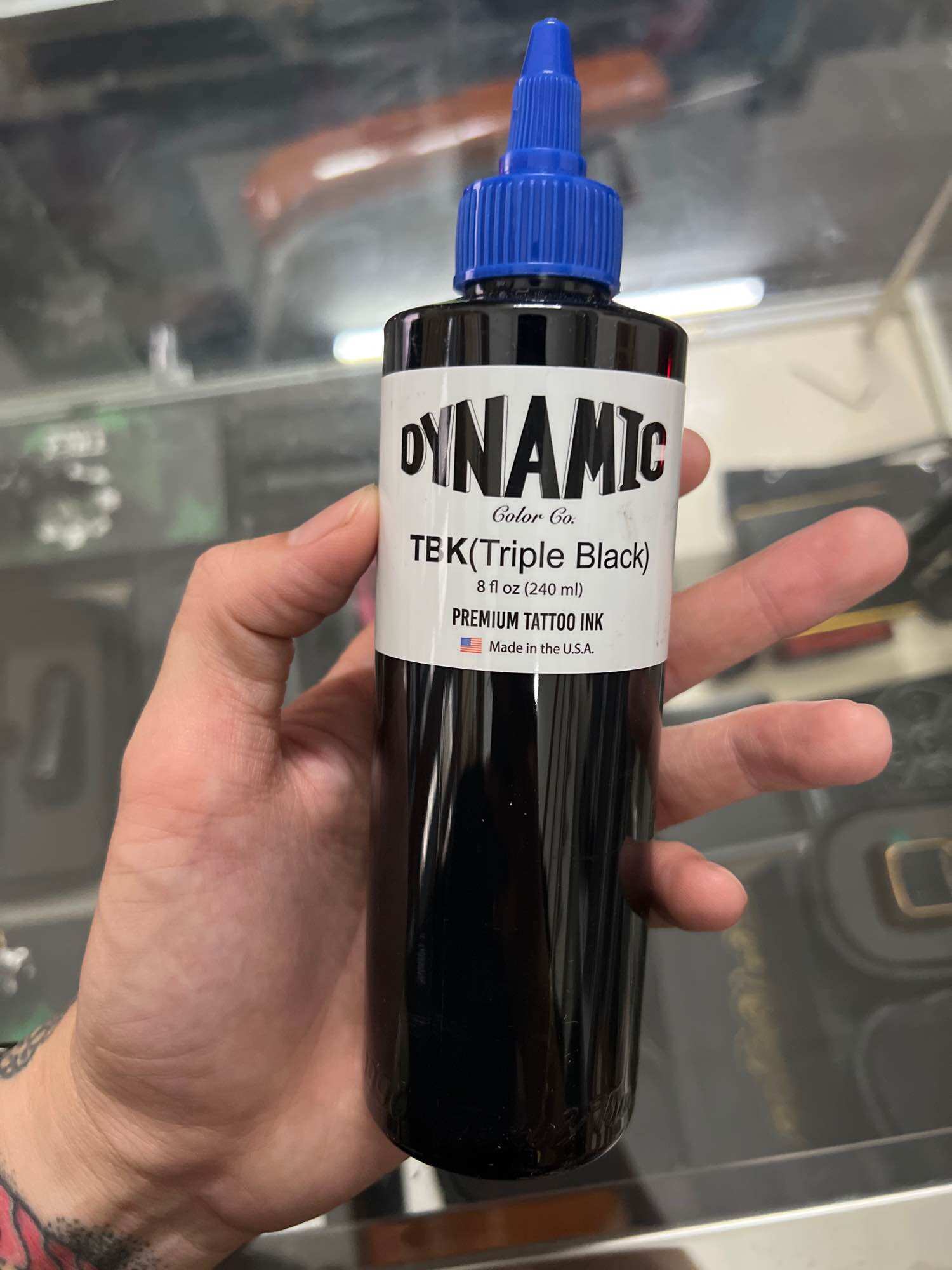 Mực xăm Siêu Đen Dynamic TBK tripple black 240ml chính hãng USA