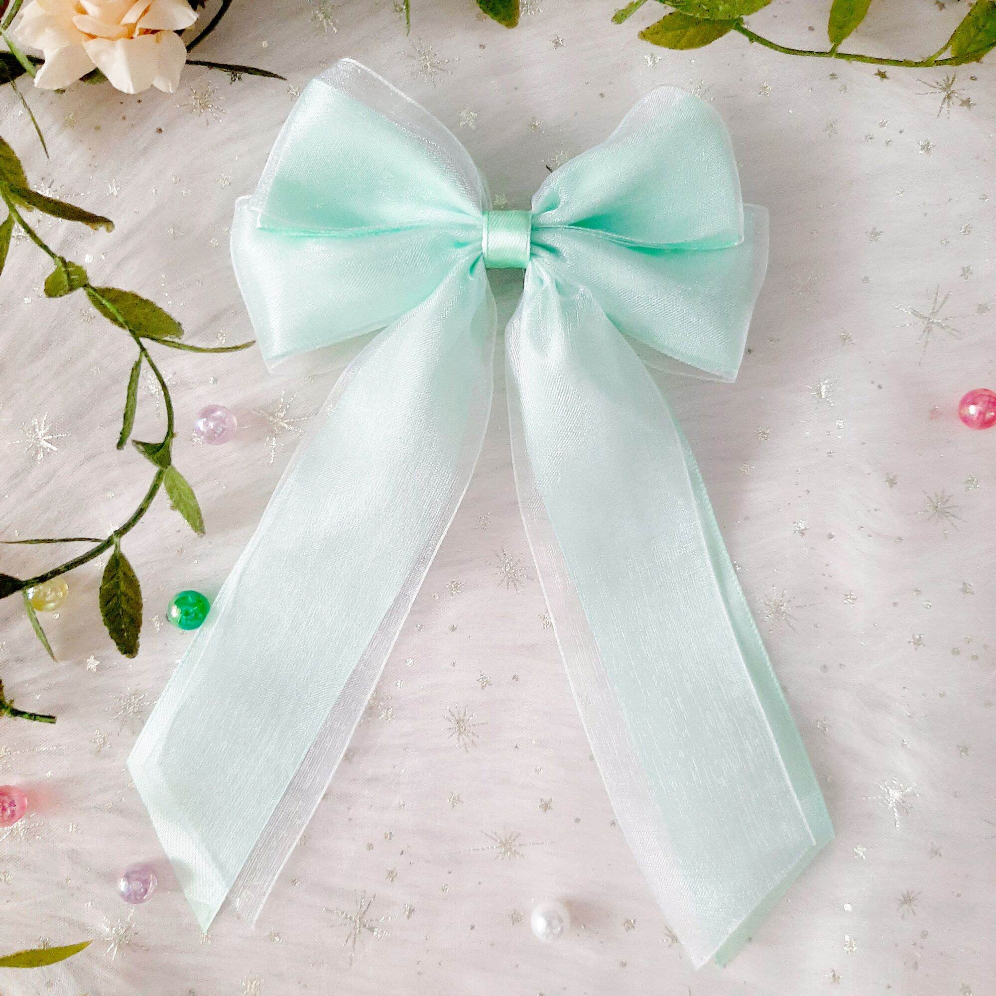 Kẹp tóc nơ 2 lớp (mua 9 tặng 1)