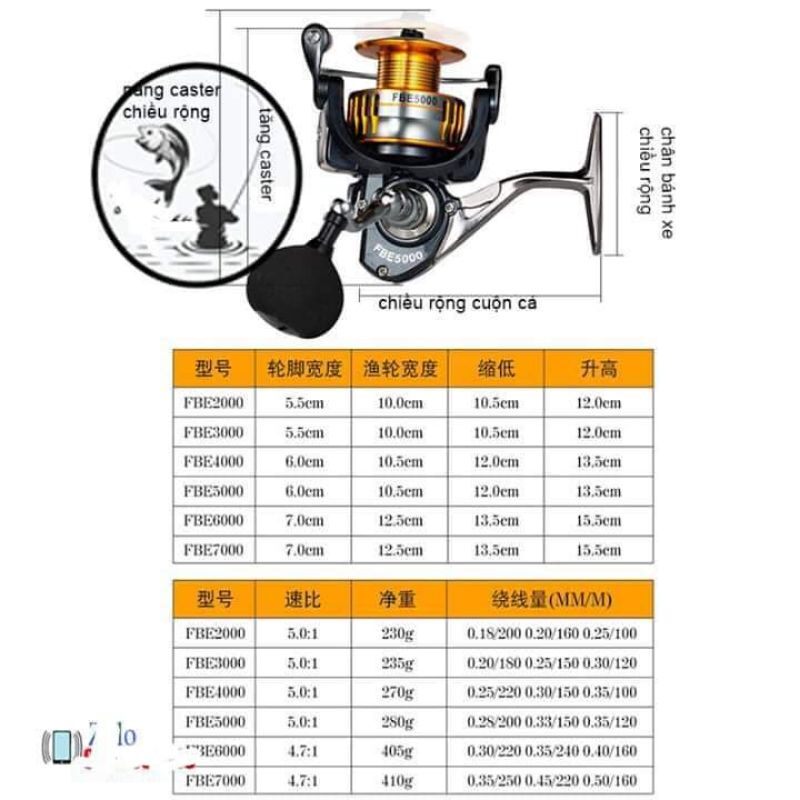 Máy câu Siêu khoẻ Deukio FBE -Máy Câu Cá Xịn
