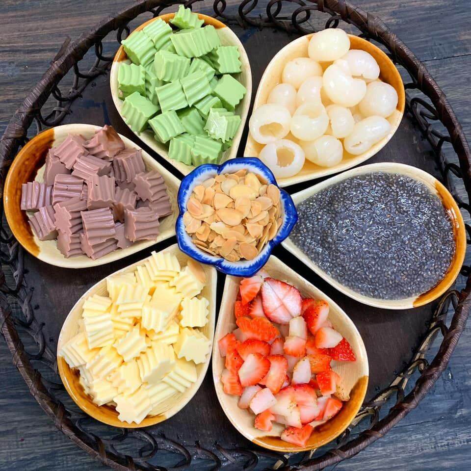 Set chè khúc bạch nhà làm kèm công thức chuẩn