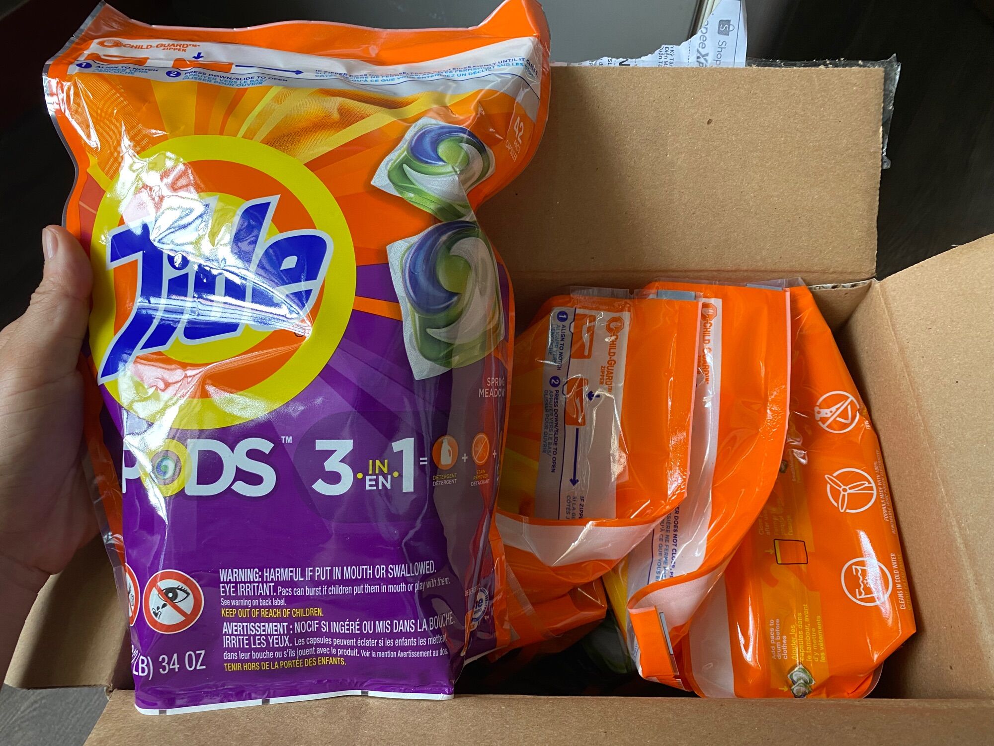 Viên giặt Tide Pods Mẫu mới [Túi lớn 42 viên] Mỹ