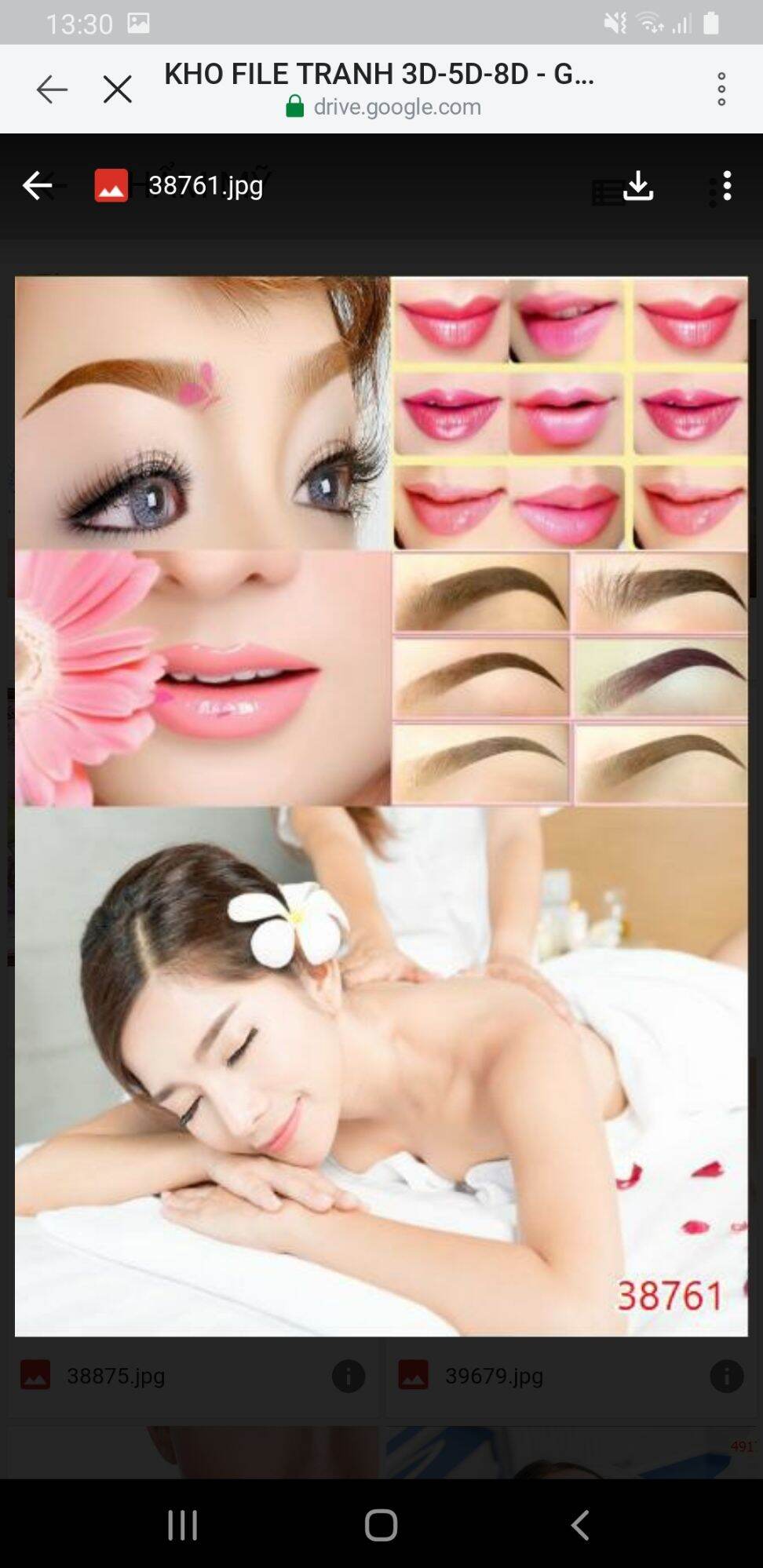 Tranh dán tường 3d trang trí Spa keo sẵn mặt sau