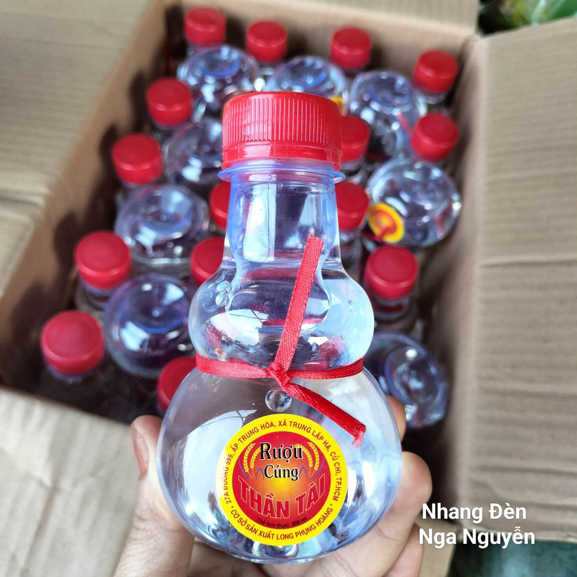Chai rượu cúng hồ lô nhỏ 200 ml
