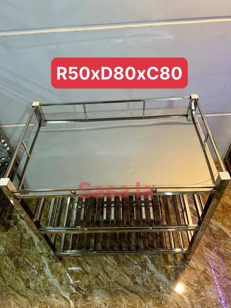 Kệ inox 3 tầng MS58-3T