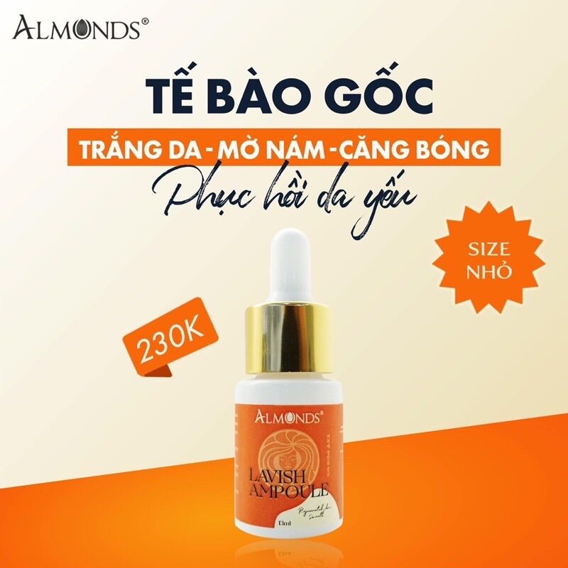 Tế  Bào Gốc Phục Hồi Da Almonds
