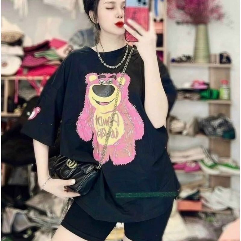 Set bộ áo thun mix quần legging - gấu panda