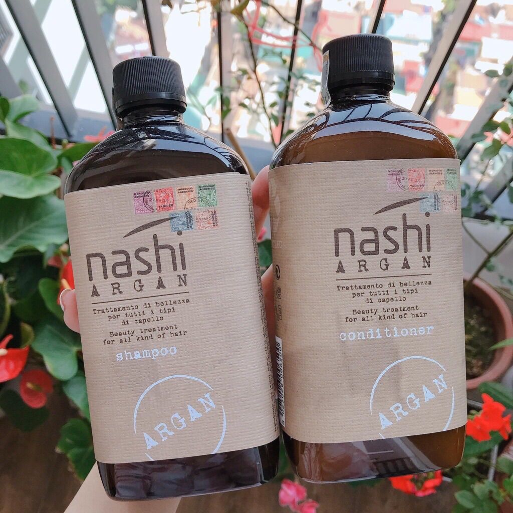 [HCM]CẶP GỘI XẢ PHỤC HỒI NASHI ARGAN 500MLx2