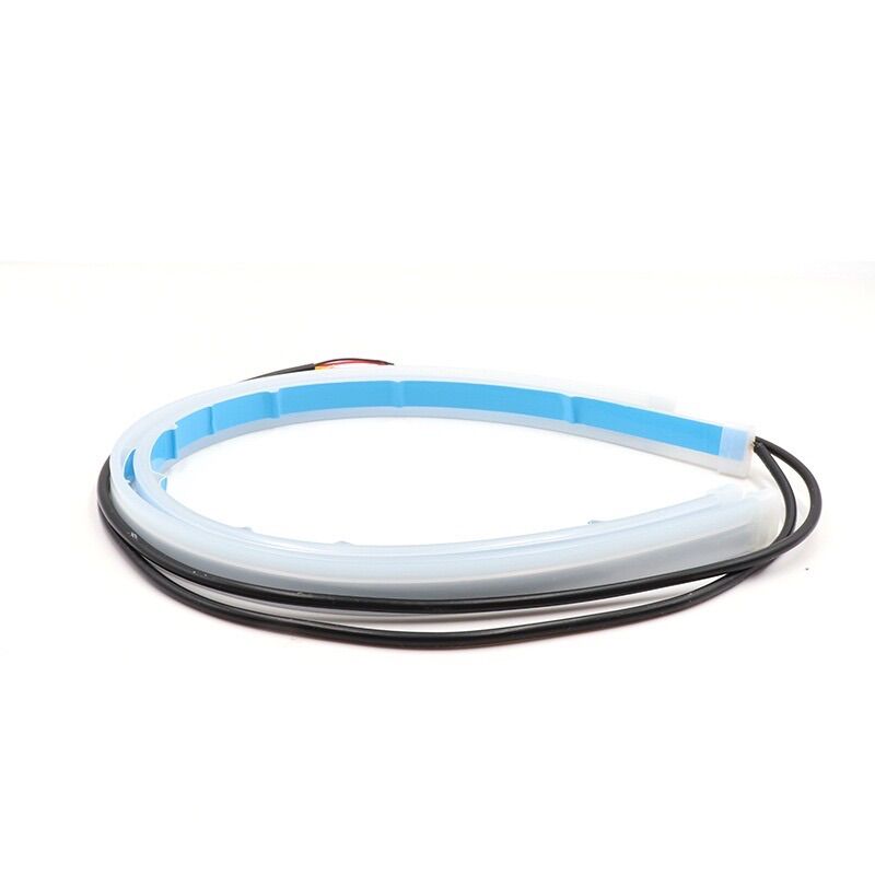 Cặp dây đèn led mí xe hơi daylight ~ xi nhan 60cm (có hiệu ứng chạy đuổi) siêu mỏng 4mm
